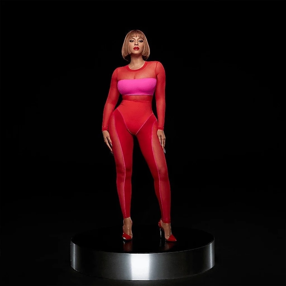 IVY PARK Red & Pink Body Suit Sz: XS